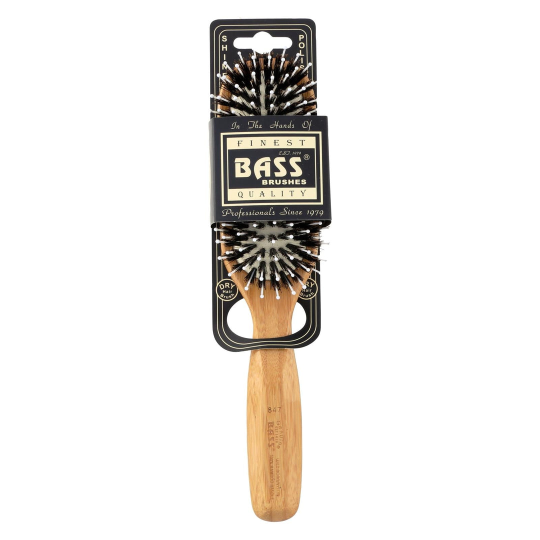 Bass Brushes Bamboo Wood Hair Brush - 1 Each - Ct - Maras Green